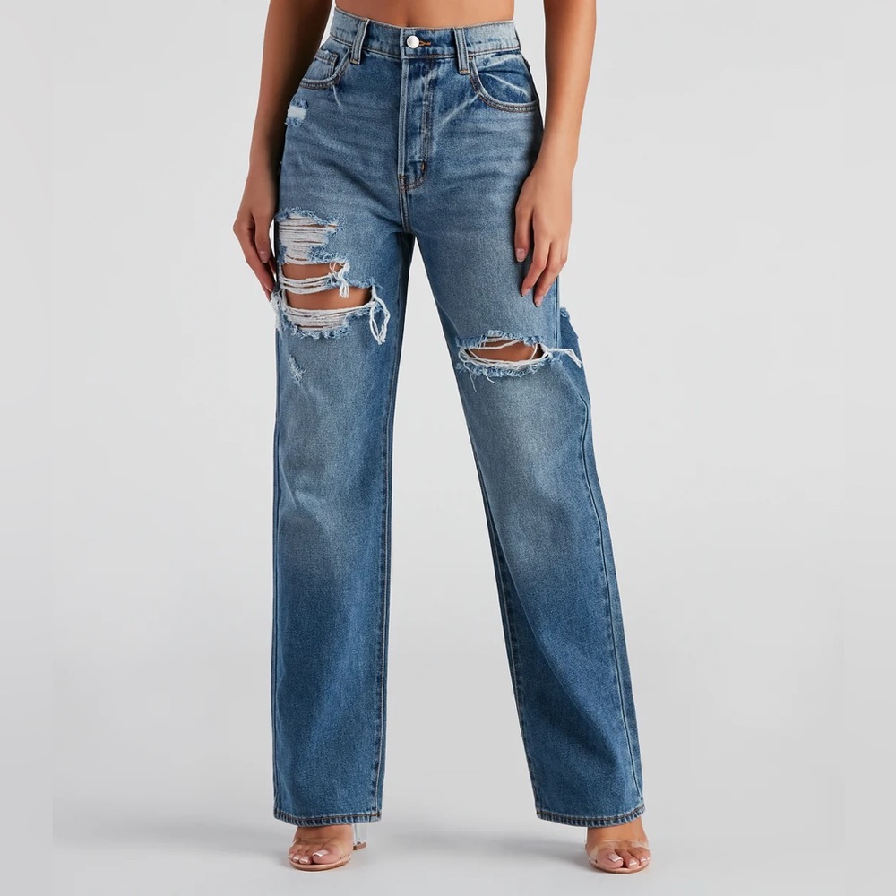 Straight Forward High Rise Boyfriend Jeans | Windsor